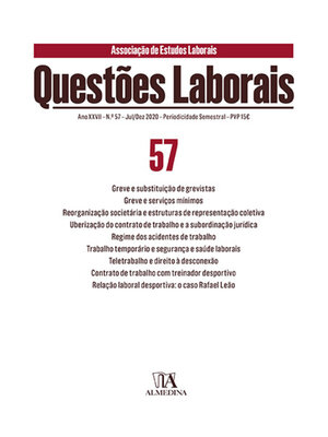 cover image of Questões Laborais n.º 57